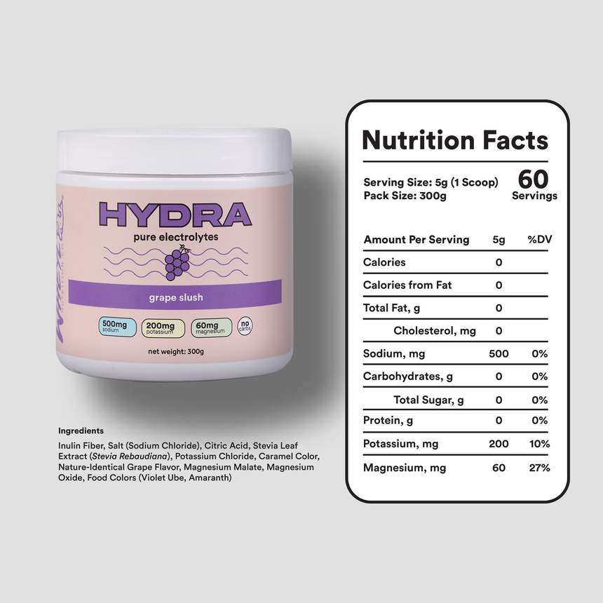 HYDRA pure electrolytes (60 servings)