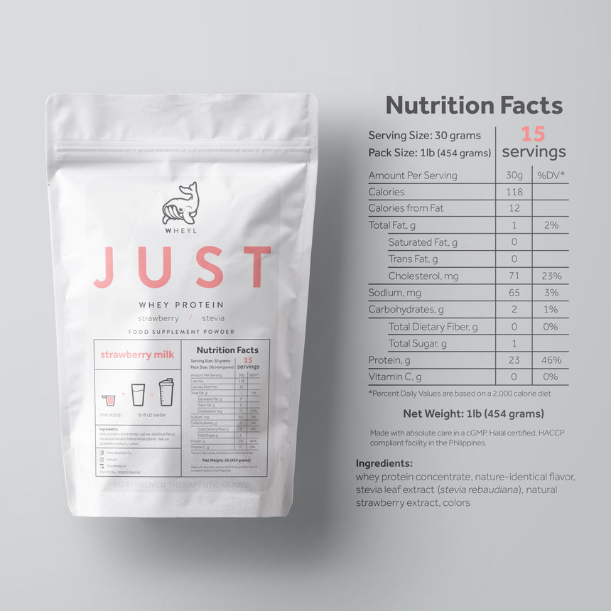 JUST whey protein (15 servings)
