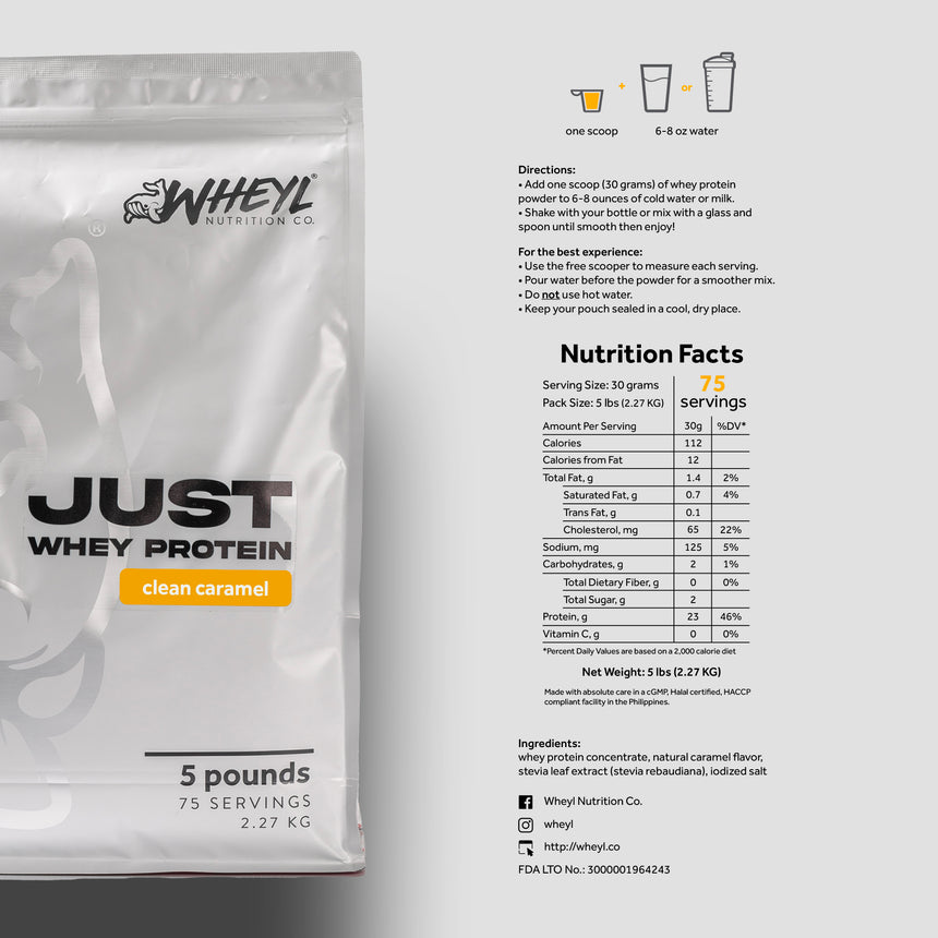 JUST whey protein Fiver (75 servings)