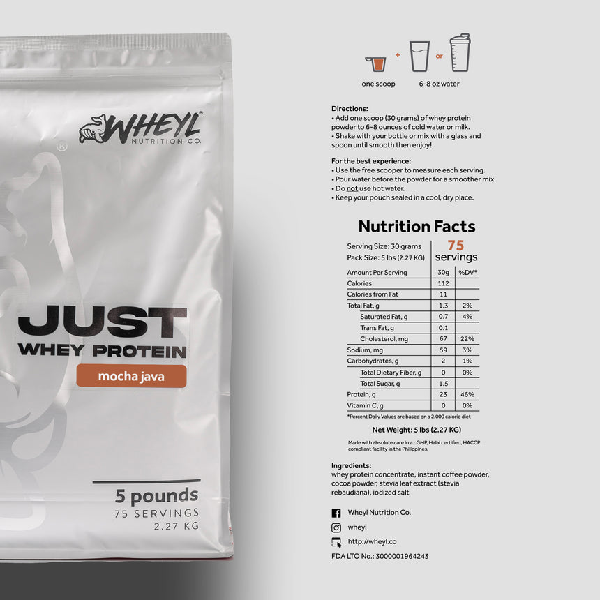 JUST whey protein Fiver (75 servings)