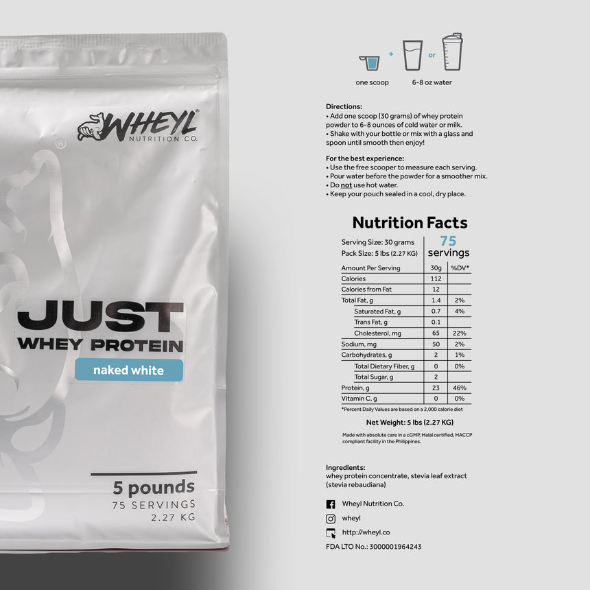 JUST whey protein Fiver (75 servings)