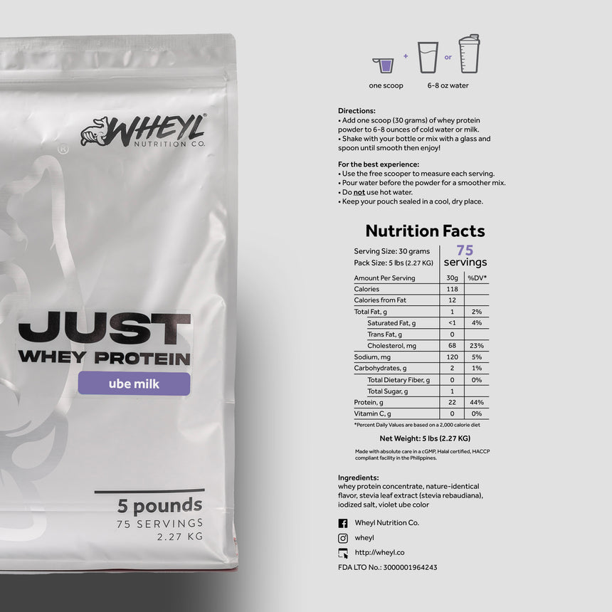 JUST whey protein Fiver (75 servings)