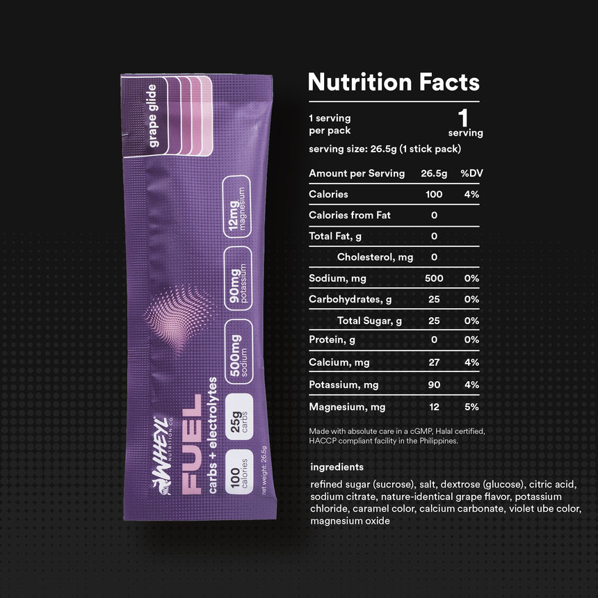 FUEL carbs + electrolytes (15 sticks)