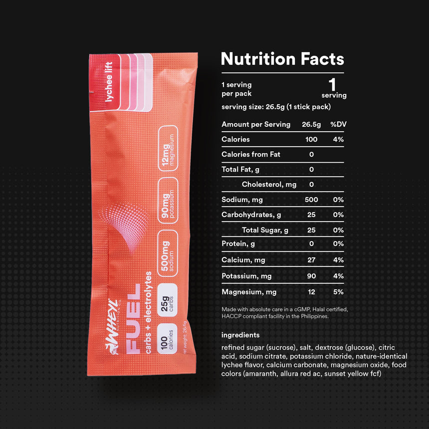 FUEL carbs + electrolytes (15 sticks)