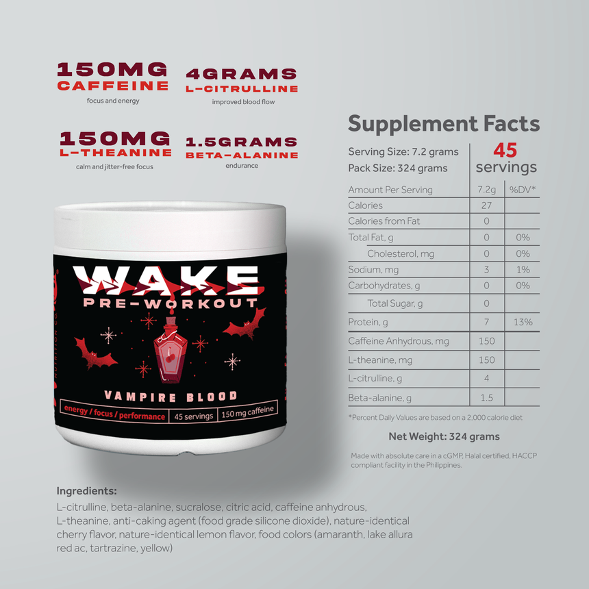 WAKE Vampire Blood pre-workout