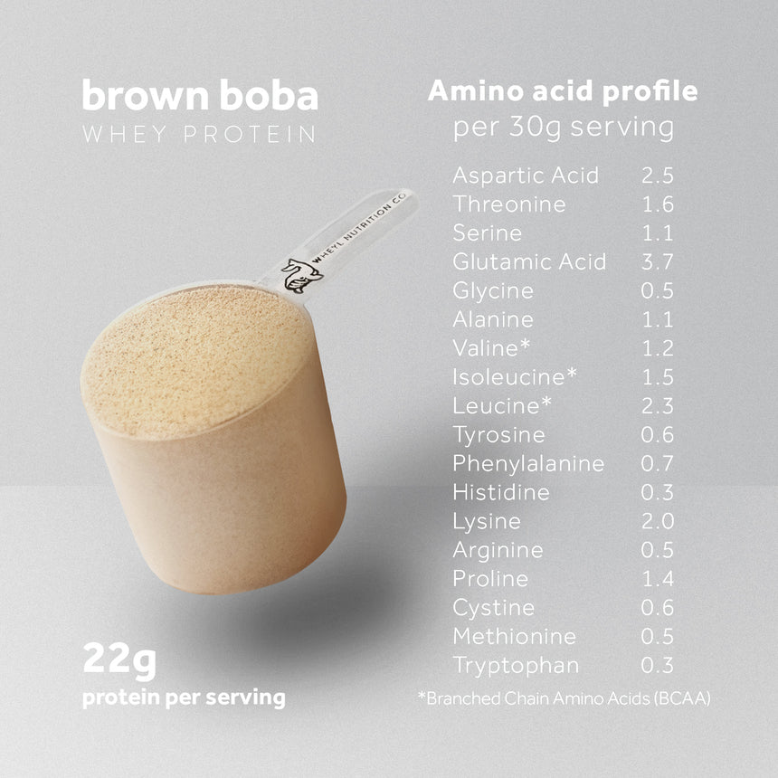 JUST Brown Boba whey protein