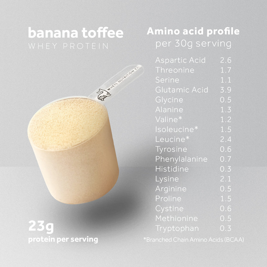 JUST Banana Toffee whey protein